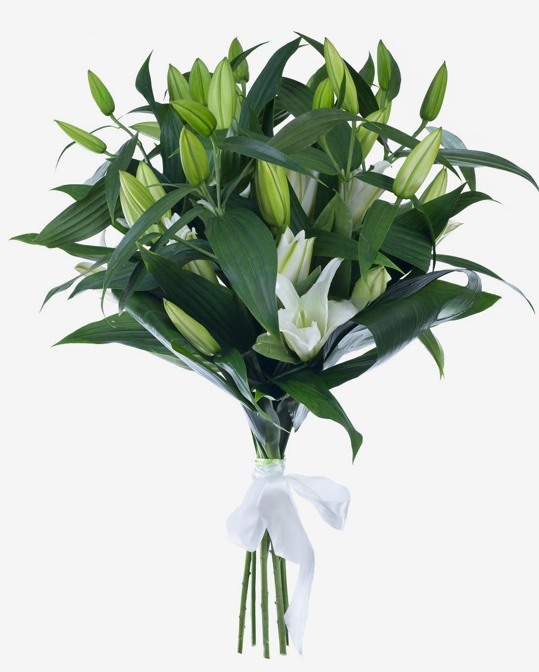Boeket van 7 Lelies