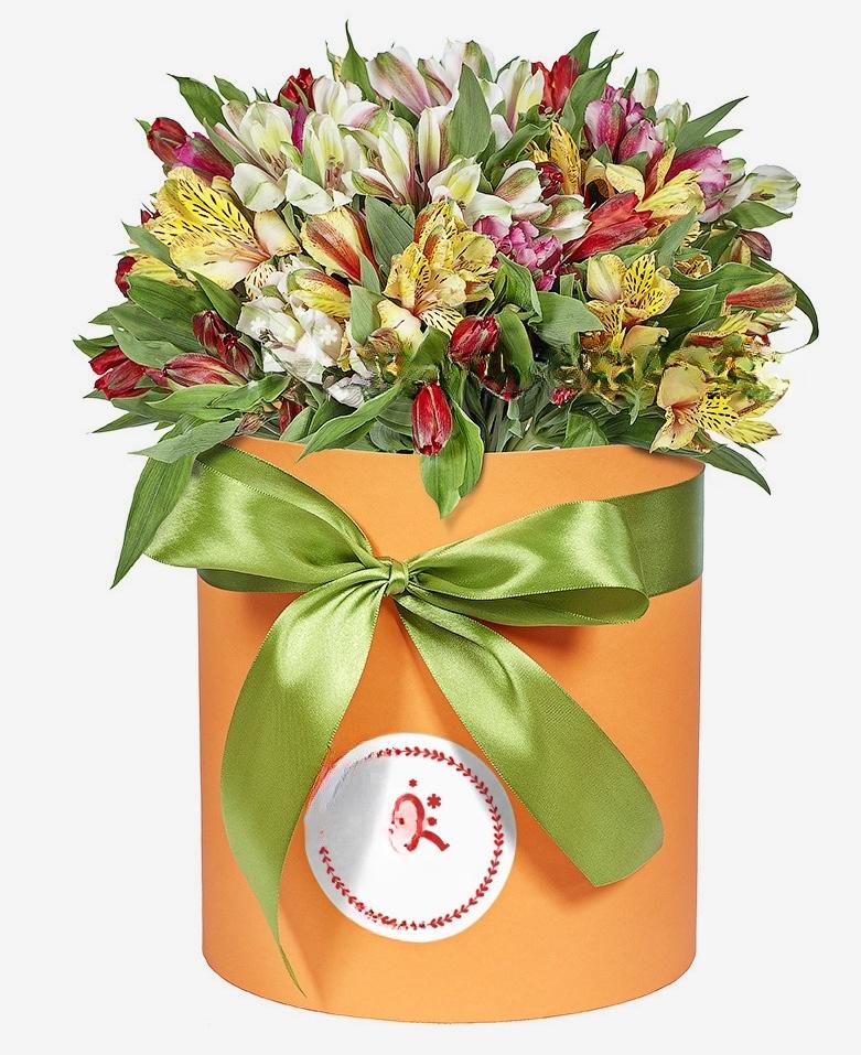 Doos met Alstroemeria&#039;s