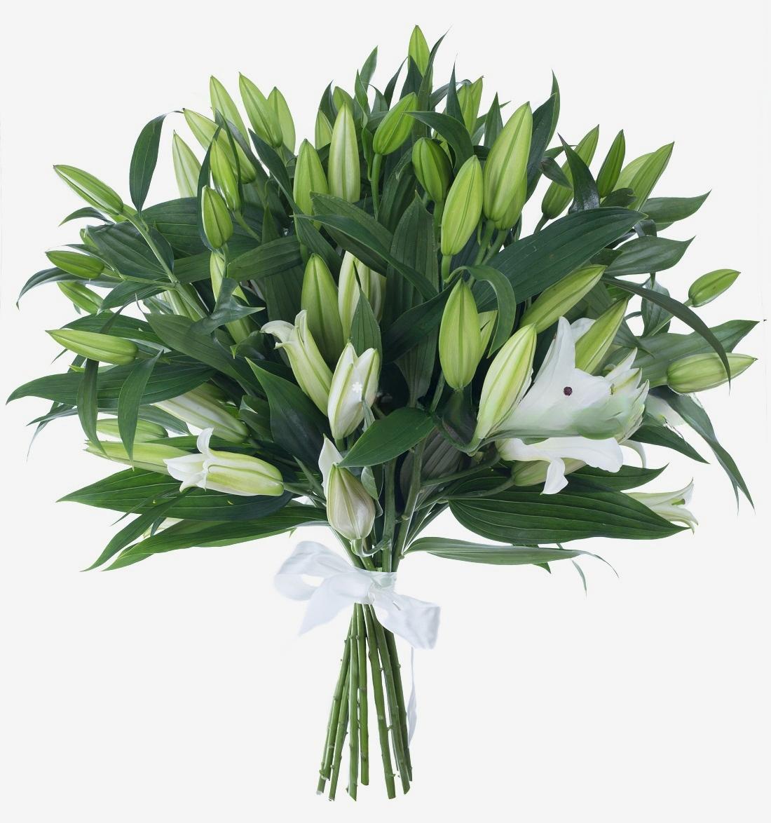 Boeket van 17 Lelies