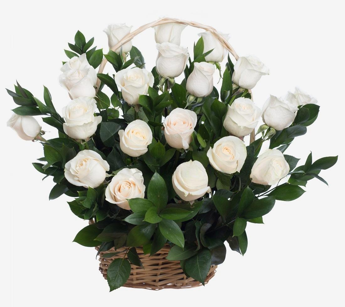 Witte Rozen Boeket